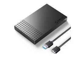 Orico Külső HDD/SSD Ház 2.5&quot; - 2526U3-V1-BK (USB-A 3.0, Max. 7-9,5 mm, Max.: 6TB, fekete)