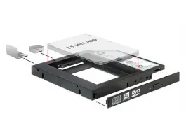 Delock 61993 2,5&quot; sata HDD/SSD (legfeljebb 9.5mm) -&gt; Slim SATA 13mm ODD Bay (OptiBay/Caddy) adapter