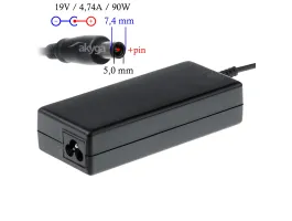 Akyga AK-ND-04 (19V/4.74A 90W 7.4x5.0+pin) HP hálózati töltő adapter