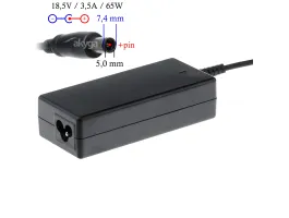 Akyga AK-ND-03 (18.5V/3.5A 65W 7.4x5.0+pin) HP hálózati töltő adapter