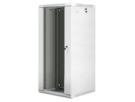 Lanberg 19&quot; fali rack szekrény 27U 600x600mm szürke (üvegajtó)