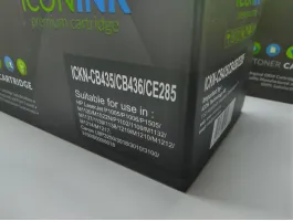 Iconink CE285A / CB435A / CB436A HP utángyártott 2000 oldal fekete toner (ICKN-CB435/CB436/CE285)