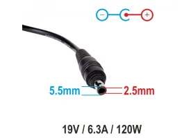 Akyga AK-ND-44 (19V/6.3A 120W 5.5x2.5) hálózati töltő adapter