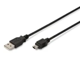 Assmann USB2.0 apa - MiniUSB 5 pin apa 3m kábel (AK-300108-030-S)