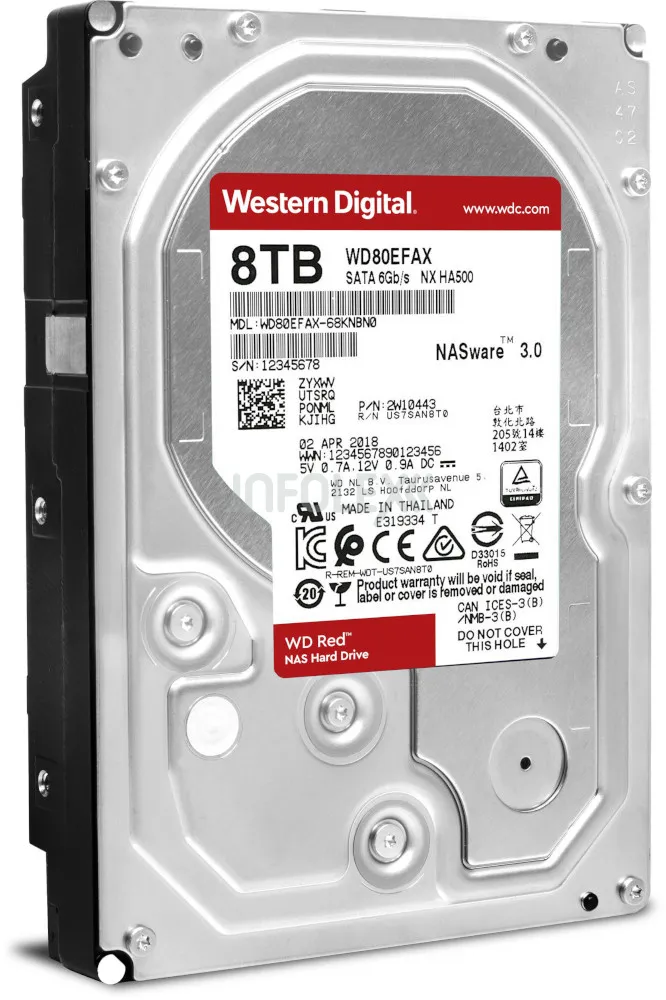 Western Digital Wd Efax Tb Mb Rpm Sata Hdd