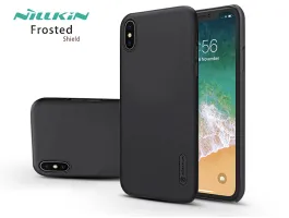 Apple iPhone XS Max hátlap - Nillkin Frosted Shield - fekete