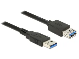 Delock USB3.0 apa-anya 0.5m hosszabbító kábel fekete (85053)