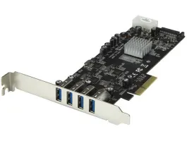 Startech PEXUSB3S44V 4 Port PCIe USB3.0 Card Adapter w/ 4 Dedicated 5Gbps Channels - UASP