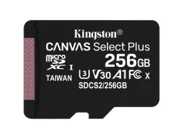 Kingston 256GB SD micro Canvas Select Plus (SDXC Class 10 A1) (SDCS2/256GBSP) memória kártya