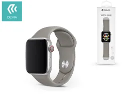 Apple Watch lyukacsos sport szíj - Devia Deluxe Series Sport Band - 38/40/41 mm - gray