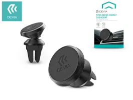 Devia univerzális szellőzőrácsba illeszthető mágneses autós tartó - Devia Titan Series Magnet Car Mount - fekete