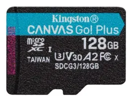 Kingston 128GB SD micro Canvas Go Plus (SDXC Class 10 UHS-I U3) (SDCG3/128GBSP) memória kártya