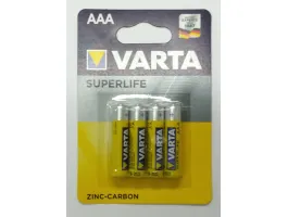 VARTA Superlife Zinc-Carbon AAA ceruza elem - 4 db/csomag