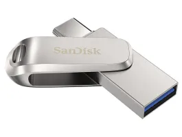 Sandisk 64GB USB3.1/Type-C Dual Drive Luxe Ezüst (186463) pendrive