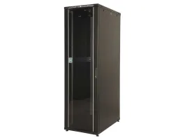 Lande LN-CK42U6060-BL CK 19&quot; 42U 600x600 fekete álló rack szekrény