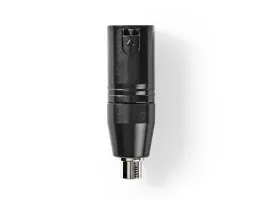 Nedis XLR-adapter 3 Pólusú XLR-apa - RCA-aljzat 1 Darab Fém (COTP15930BK)