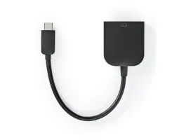 Nedis USB Type-C Adapterkábel Type-C apa - VGA Aljzat 0,2m Fekete (CCGP64852BK02)