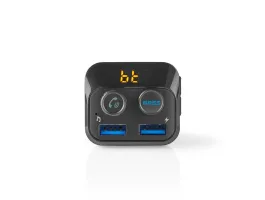 Nedis Autós FM-adókészülék Bluetooth Bass Boost Funkció MicroSD-kártyanyílás Telefonos Hívás Kézhasználat Nélkül 2