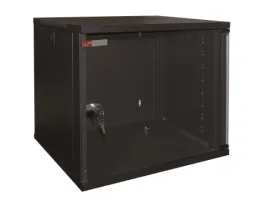 WP Wall Mount Rack 19&quot; RWA Series 9U WxDxH 540x450x445mm Black RAL 9005 (WPN-RWA-09604-B)