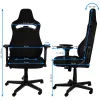 Nitro Concepts E250 Gaming Chair Black szék (NC-E250-B)