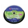 VERBATIM CD-RW lemez, újraírható, SERL, 700MB, 8-10x, 10 db, hengeren