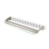 Lanberg Üres patch panel 48 port 1U 19&quot; FTP, árnyékolt, tehermentesítővel, szürke