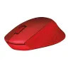 Logitech M330 Silent Plus Wireless Mouse Red egér (910-004911)