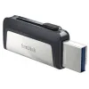 Sandisk 32GB USB3.0/Type-C Dual Drive Fekete-Ezüst (173337) pendrive