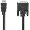 Nedis HDMI - DVI-D Kábel 3m Fekete (CCGP34800BK30)