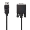 Nedis DisplayPort - DVI kábel DisplayPort-apa - DVI-D 24+1 pólusú apa 2m Fekete (CCGP37200BK20)