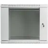 Lanberg 19 fali rack szekrény 9U 600x600mm szürke (üvegajtó) (WF01-6609-10S)