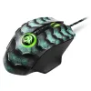 Sharkoon Drakonia II green egér gamer (PixArt 3360 max.15.000DPI súlyozható memória pikkely mintás 180cm kábel)