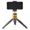 Nedis Mini Tripod Állvány Max 1,5 kg 16 cm  Fekete / Narancssárga (ACMT10BK)