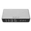 Gembird DAC-WPC-01-S Digital alarm clock with wireless charging function Silver