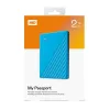 Western Digital 2TB 2,5&quot; My Passport USB3.2 Blue külső HDD (WDBYVG0020BBL)