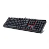 Redragon Mitra Red Backlit Mechanical Keyboard Brown Switches Black HU