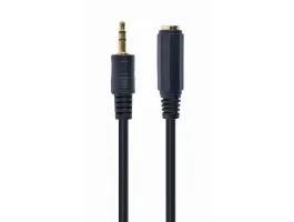 Gembird Jack stereo 3,5mm M/F audio kábel hosszabbító 5m fekete