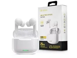 Devia TWS Bluetooth sztereó headset v5.1 + töltőtok - Devia ANC-E1 Star Series True Wireless Earphones with Charging Cas