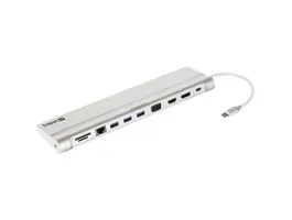Sandberg Notebook Dokkoló - USB-C All-in-1 Docking Station (USB-C bem. / HDMI+DP+Dsub+USB3.0+USB-C+RJ45+Audio+SD kim.)