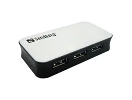 Sandberg USB Hub - USB3.0 Hub 4 port (fekete-fehér, 4port USB3.0)
