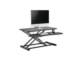 Equip Monitor/Periféria Asztali állvány - 650840 (Ergonomikus, állítható magasság: 10-50 cm, Max.: 15kg, acél, fekete)